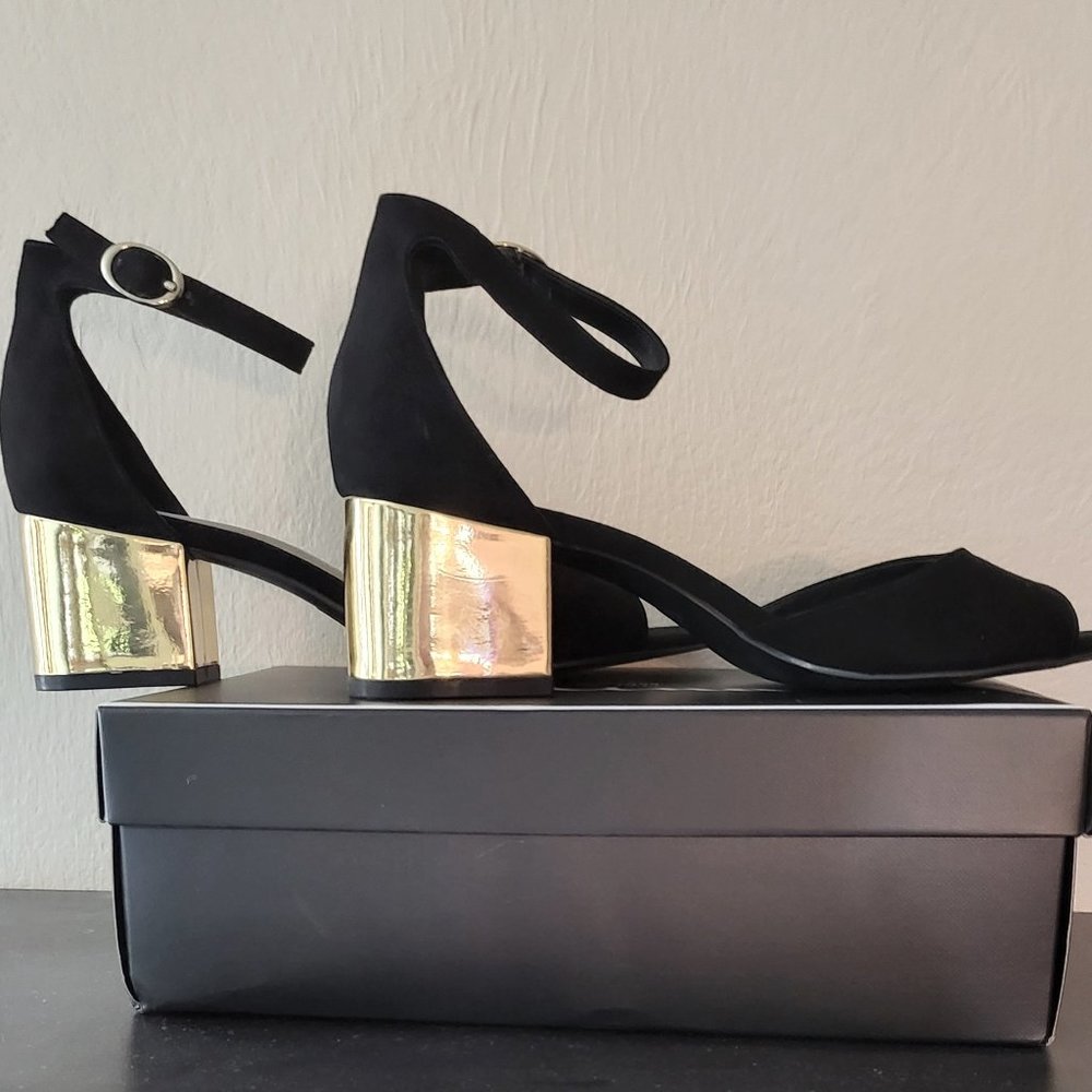 Black Dress shoes with ankle strap